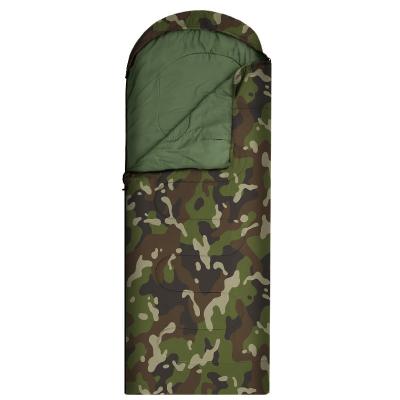 China Envelope Type RTS 170T Polyester Winter Military Camouflage Envelope Sleeping Bag Outdoor Waterproof Camping For Adult for sale