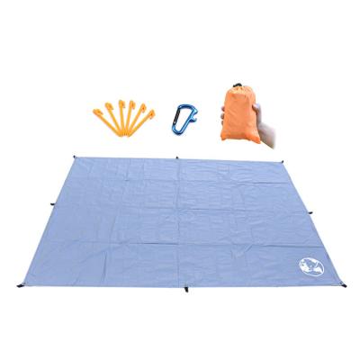 China 210t Polyester Waterproof Throw Blanket Other Camping & Hiking Products Baby Play Beach Picnic Mat Indoor Outdoor Waterproof Camping Pocket Folding Blanket for sale