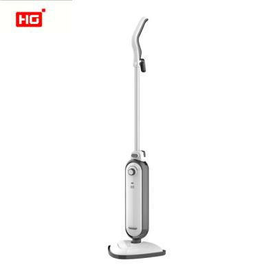 China Hotel Hg PSE Chemical Free Handheld Upright Upholstery Harwood Floor Steamer With 2 Microfiber Cloth Pads Cleaning Steam Mop Cleaner for sale