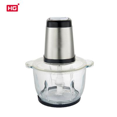 China Household Hg Meat Grinder Food Processor 300W 2L Stainless Steel Powerful Food Grinder For Vegetables Quickly Cutting And Blending for sale