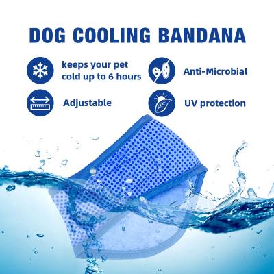 China Custom Viable Lightweight Dog Neck Ice Collar Pet Cooling Scarf Pva Wrap Instant Evaporative Cooling Bandana For Wholesale for sale