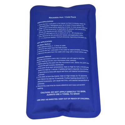 China Custom Reusable Comfortable Hot Cold Gel Pack Gel Pillow For Relief Pain for sale