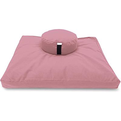 China Zafu and Zabuton Cotton Gots Meditation Cushion Anti-Static Washable Organic Canvas for sale