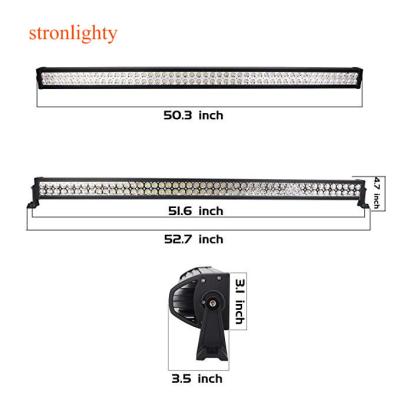 China PC 288W 50 Inch Curved And Straight LED Light Bar For 4x4 Truck Car Off-Road LED Light Bar for sale