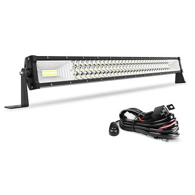 China PC Three Tiers 32 Inch 7D 378w Car Led Light Guide 12v 24v Car Truck ATV 4X4 Off-Road LED LIGHT BEAM for sale