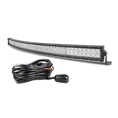 China PC Barra de luz led curvada pulgadas De 50 288W luces de trabajo de led cables rogue mazo Para de la carretera fuera for sale