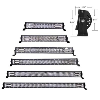 China Polycarbonate Lens CE 12V 24V 22 32 42 52 Inch Straight LED Light Bar Three Row 288w 432w 540w 4x4 Off-Road Truck Combo Car Led Light Bar for sale