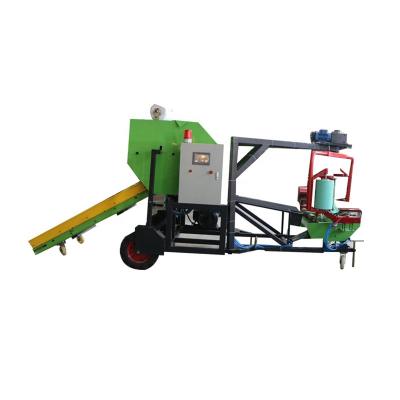 China Hay Silage Baler Large Capacity Double Wrapping Round Silage Straw Baler Machine for sale