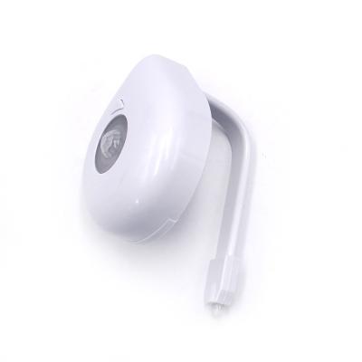 China 8 Colors Modern Battery Powered On/Off Random Motion Sensor Waterproof LED Toilet Night Light for sale