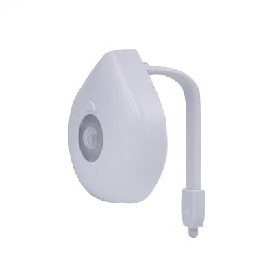 China New Product Modern USB 3*AAA Battery 8 Colors Motion Sensor LED Toilet Light for sale