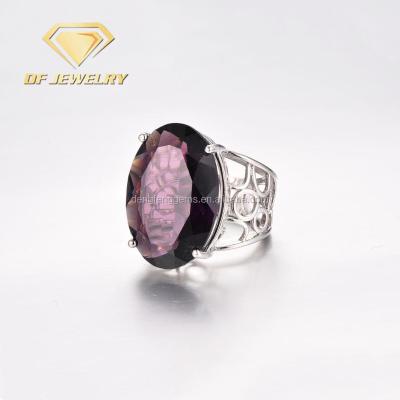 China Great Dark Acrylic Saudi Amethyst Men's Smart Engagement Ring CR1707534 for sale