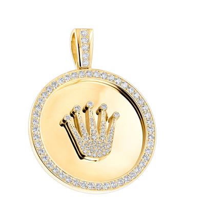 China Vintage 925 Fine Religious Jewelry Sterling Silver Charm Hamsa Hand Pendant Necklace Jewelry With 5A Cubic Zircon for sale