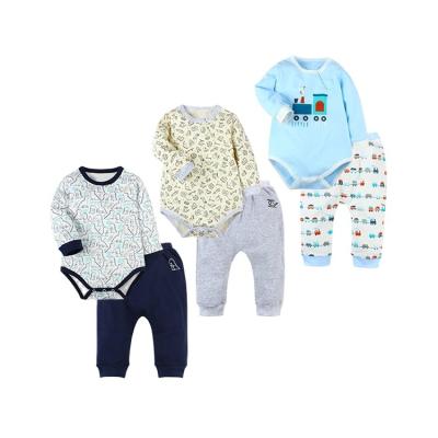 China Antibacterial importing organic cotton baby romper set baby clothes print newborn animal clothing kids rompers sets for sale