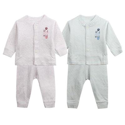 China Other Wholesale Good Quality 100%cotton Long Sleeve Baby Clothes 2 Pieces Toddler Clothing for sale