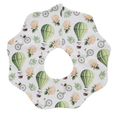 China Soft Washable Cotton Flat Food Grade Baby Feeding Set Bibs Set Waterproof Baby Bib for sale