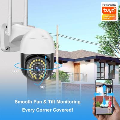 China Tuya App Camera Good Quality WIFI Support Smart Wireless Outdoor House Cameras Night Vision 3MP for sale