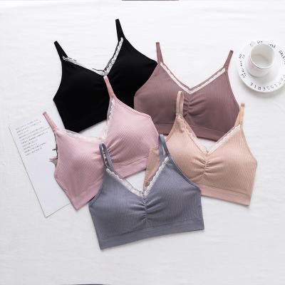 China New Embroidery Fashion Lift Up Bra And Panties High Quality QUICK DRY Set Traceless Bra And Panties And Panty Set Seamless Bra for sale