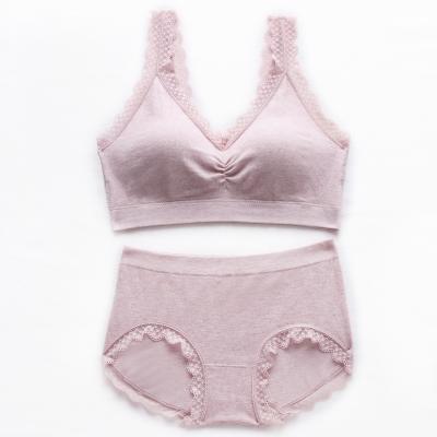 China High quality QUICK DRY pink panties comfortable bra and smart girls beautiful bras and panty set lift up bra and panty set for sale