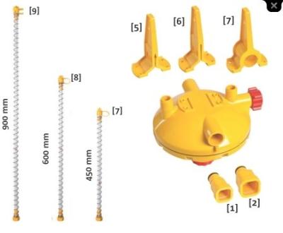 China Automatic Poultry Cleanable Durable Chicken Drinking Water System Lubricating Slope Regulator for sale