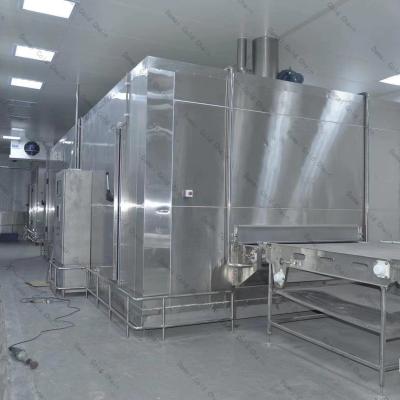 China High Accuracy Quick Freezing Tunnel 1000kg/h Customized Dimension for sale