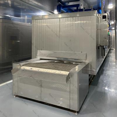 China 1000kg/h Automatic Tunnel Blast Freezer For Frozen Food Processing for sale