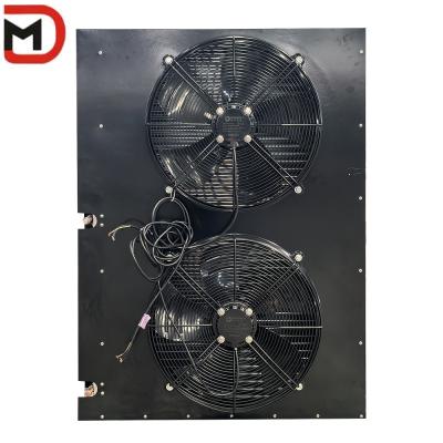 China 2-6 Fans H Type Air Cooled Condenser for Refrigeration Industry walk in freezer room zu verkaufen