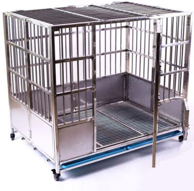 China Stainless Steel Dog Cage Stainless Dog Cage Stainless Steel Bar Dog Crate And Crate For Sale for sale