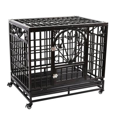 China Dogs galvanized pipe bend dog cgae free installation medium and large pet cage dog crate for sale