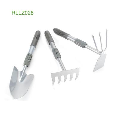 China Mini Mini Hand Tools Garden Tools Set Silver Lawn Tools for sale