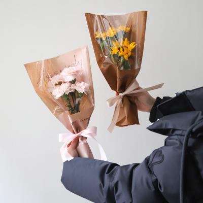 China Waterproof Creative Wrapping Paper Flower Bags Flowers Wrapping Gift Plant Decoration Home Gift Packaging Bags for sale