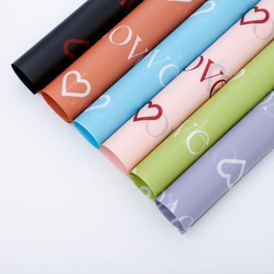 China Korean Bouquet Fresh Waterproof Fancy Flower Florist Forever Love Wrapping Paper for sale