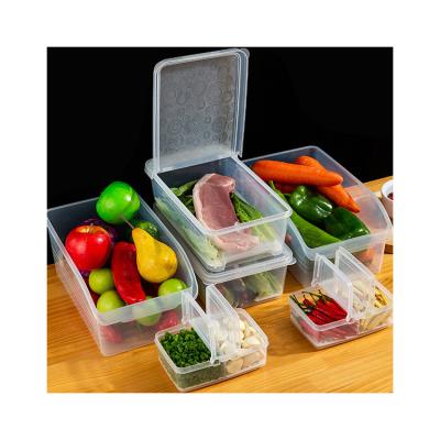 China High Quality Viable Food Storage Fridge Boxes Refrigerator Organizer Bins Set for sale