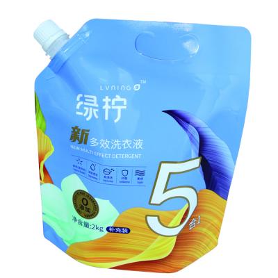 China Hotselling Laminated Plastic Resealable Food Spout Stand Up Packaging Pouch Bags for sale