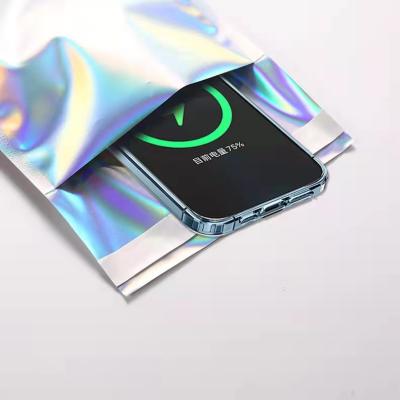 China 2022 Hot Sale Aluminum Foil Bag Holographic Plastic Self Adhesive Pouch Moisture Proof for sale