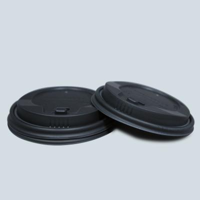 China Food Grade PLA Soup Lid Coffee Cup Lid Coffee Pilfer Proof Wholesale Biodegradable Compostable Lid CPLA for sale