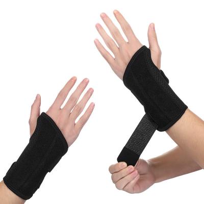 China Adjustable Elasticity Compression Recovery Breathable Copper Wrist Brace Support Copper Infused Splint For Pain Arthritis Tendonitis RSI Sprain Wrist Support for sale