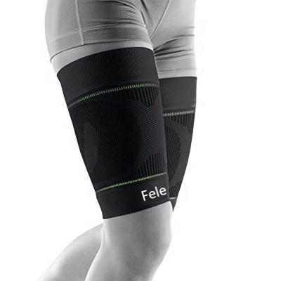 China Unisex Adjustable Elasticity Breathable Leg Compression Sleeve Thigh Guard Compression Sleeve For Women Man for sale