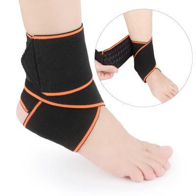 China Perfect Elasticity Compression Ankle Wrap Breathable Adjustable Support Unisex Ankle Sleeve for sale