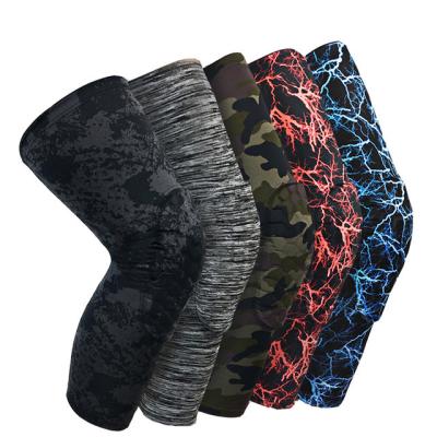 China Camouflage Basketball Knee Pads Honeycomb Protector Sports Safety Knee Calf Adult Leg Sleeve for sale