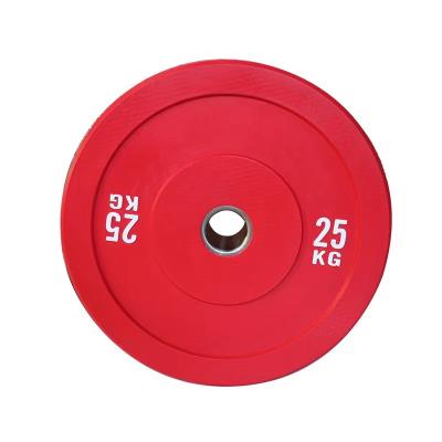 China Universal Barbell Bumper Color Weightlifting Plates Competition Fitness Rubber Bumper Dish for sale