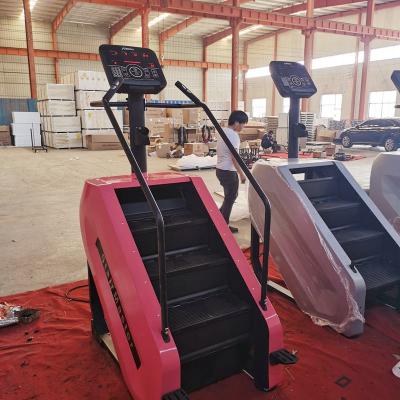 China Commercial wholesale electric climber stairmill use stainless steel stair step master climbing for commercial gym for sale