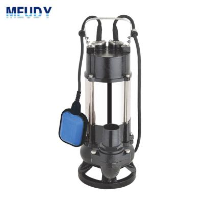 China High Efficiency MEUDY U 0.45-1.5kW 2P Electric Motor Submersible Non Clogging Sewage Pump for sale