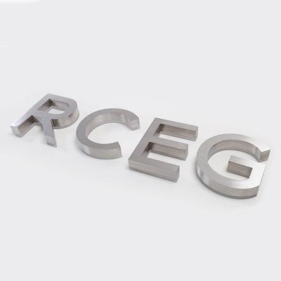 China Buildings Sign Custom Buildings Office Sign Board Making Company for Business Brushed Steel Channel Letter Indoor Office Brass Signage for sale