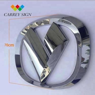 China Outdoor Stainless Steel Stainless Steel Advertising Customized 3D Logo Car Logos Car Letter Sign For Car Shop for sale