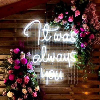 China Neon Neon Decoration For Wedding Events Party Supplies Decoration Lights Let Us Party Happy Birthday Neon Sign Wedding Decorations for sale