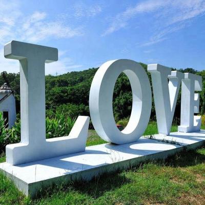 China Free Standing Buildings Metal Signs Tall Giant 3D Wedding Letters Love Letters for sale