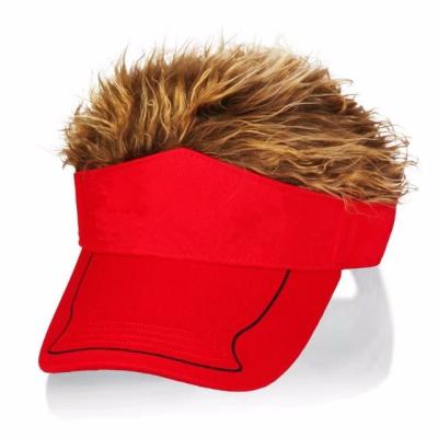 China JOINT JOINT Golf Hat With Fake Hair 3D Embroidery Custom Golf Hats for sale