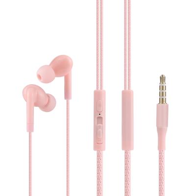 China High Quality In-ear Noise Canceling Headset Earbuds Metal Wired 35Mm Jack Earphone for sale