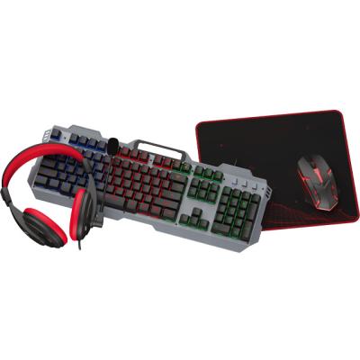 China Wholesale Cable Game 4 In 1 Combo Gaming Gamer Gaming Headset Keyboard Mouse Combo Set Earphone for sale