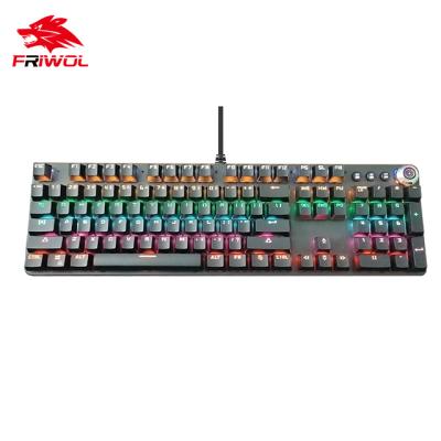 China Yes OEM 108 Keys 9 Adjustable Backlit Ergonomic Gamer Wired Mechanical Keyboard 